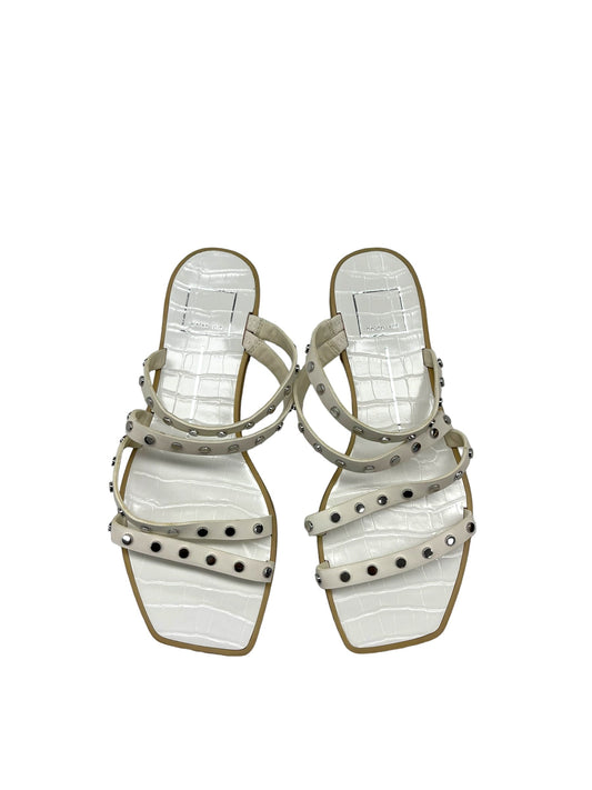 White Sandals Flip Flops Dolce Vita, Size 7