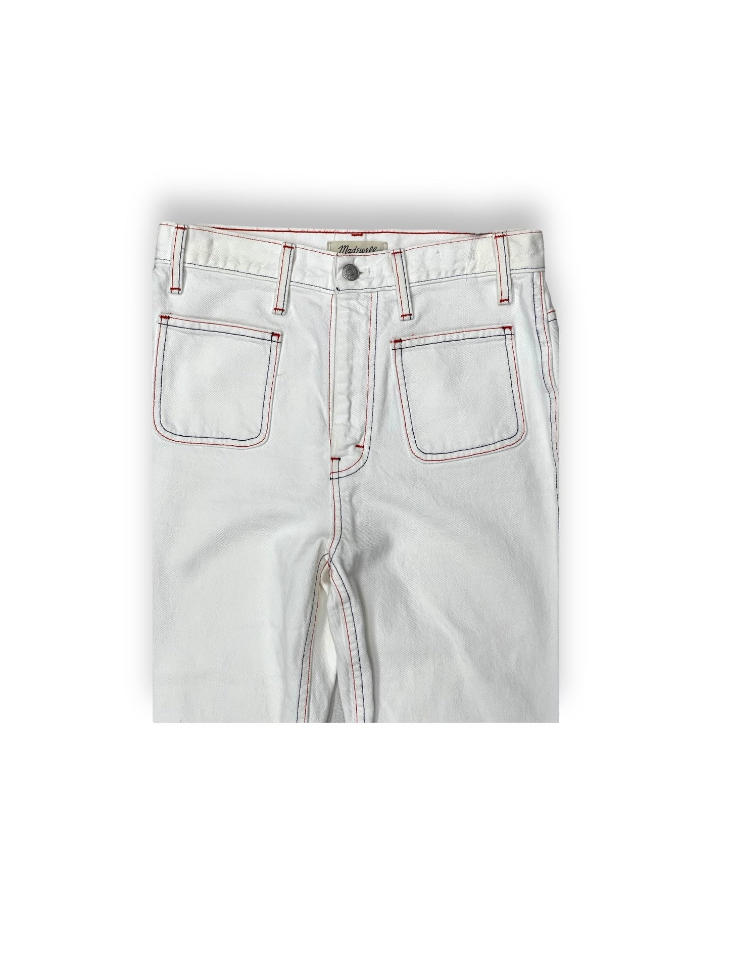White Jeans Cropped Madewell, Size 27