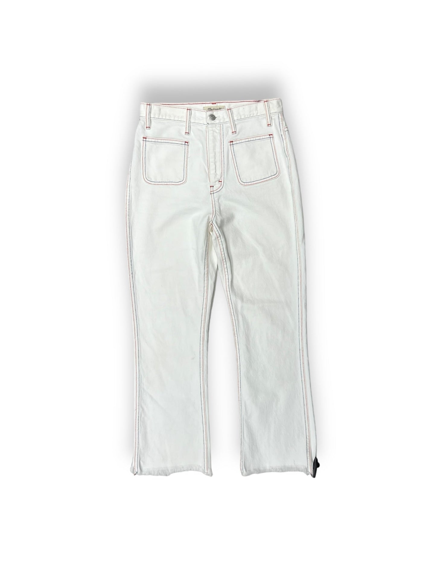 White Jeans Cropped Madewell, Size 27