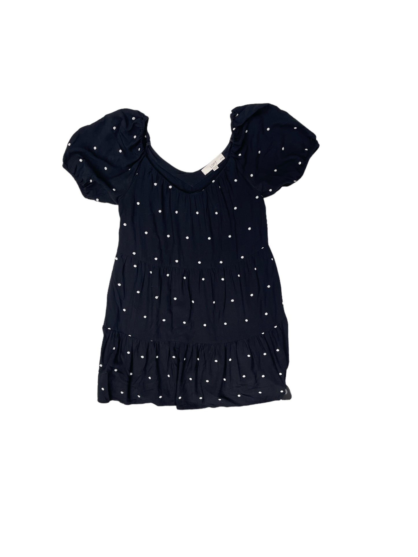 Polkadot Pattern Dress Casual Short Loft, Size Xs