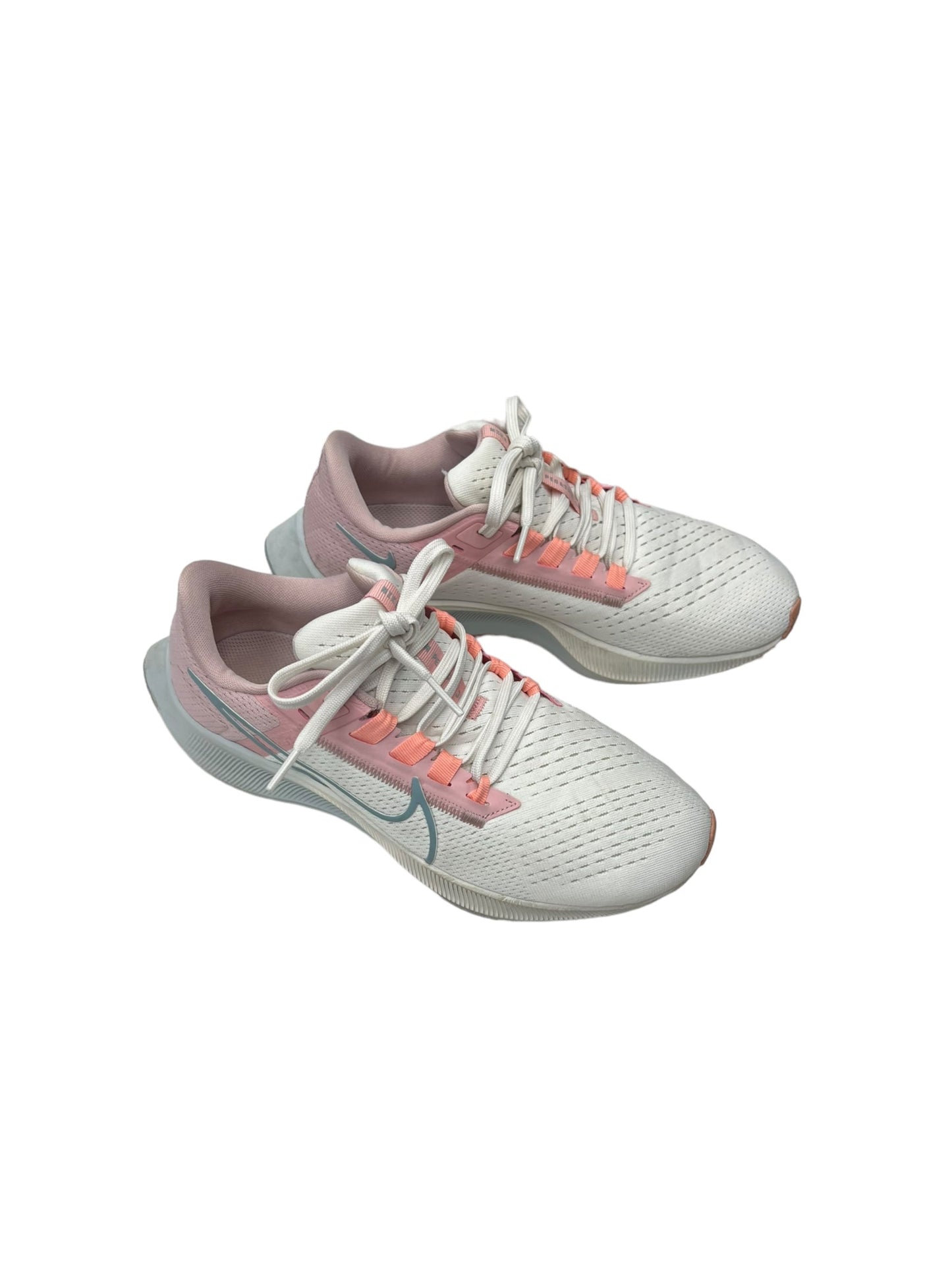 Pink & White Shoes Athletic Nike, Size 8