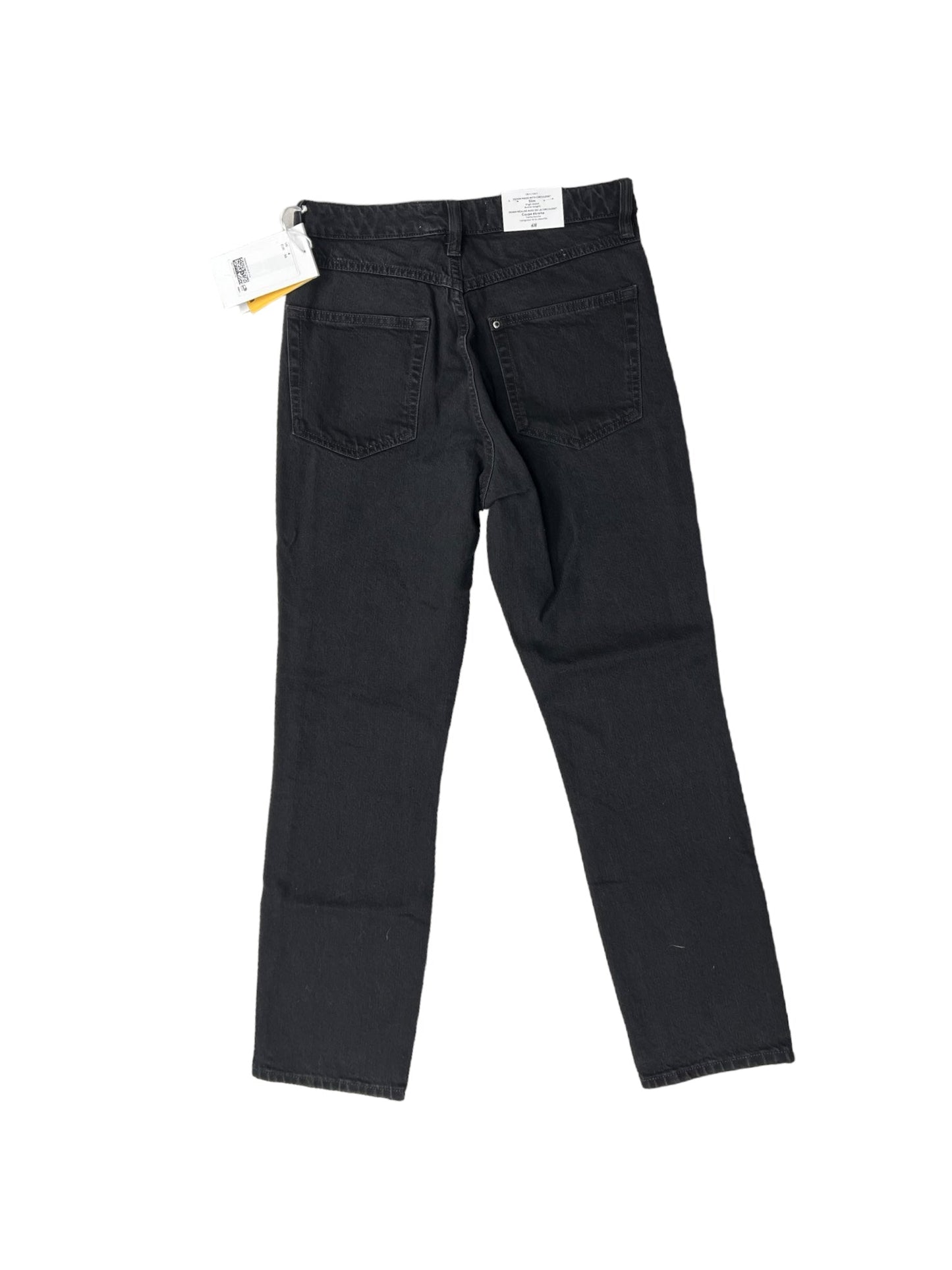 Black Jeans Straight H&m, Size 4