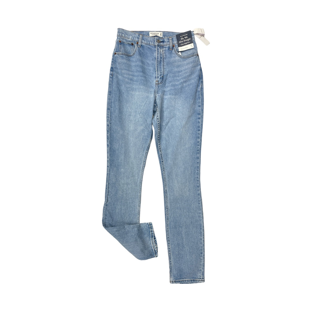 Blue Jeans Straight Abercrombie And Fitch, Size 6long