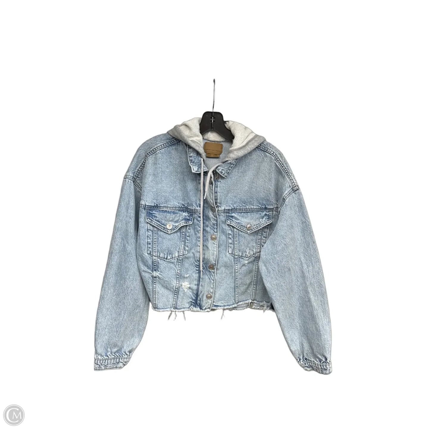 Jacket Denim By American Eagle In Blue, Size: L
