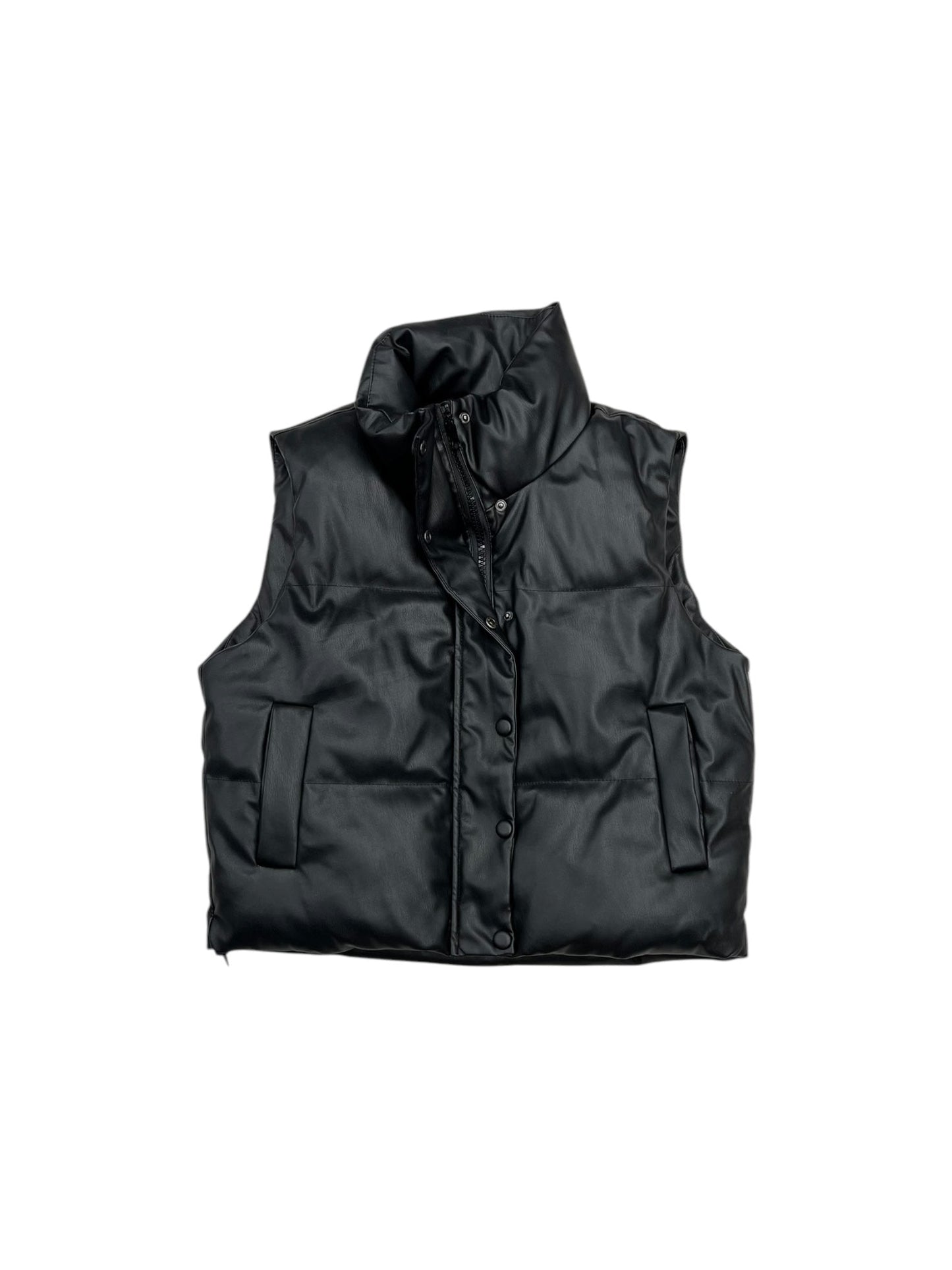 Vest Puffer & Quilted By Clothes Mentor In Black