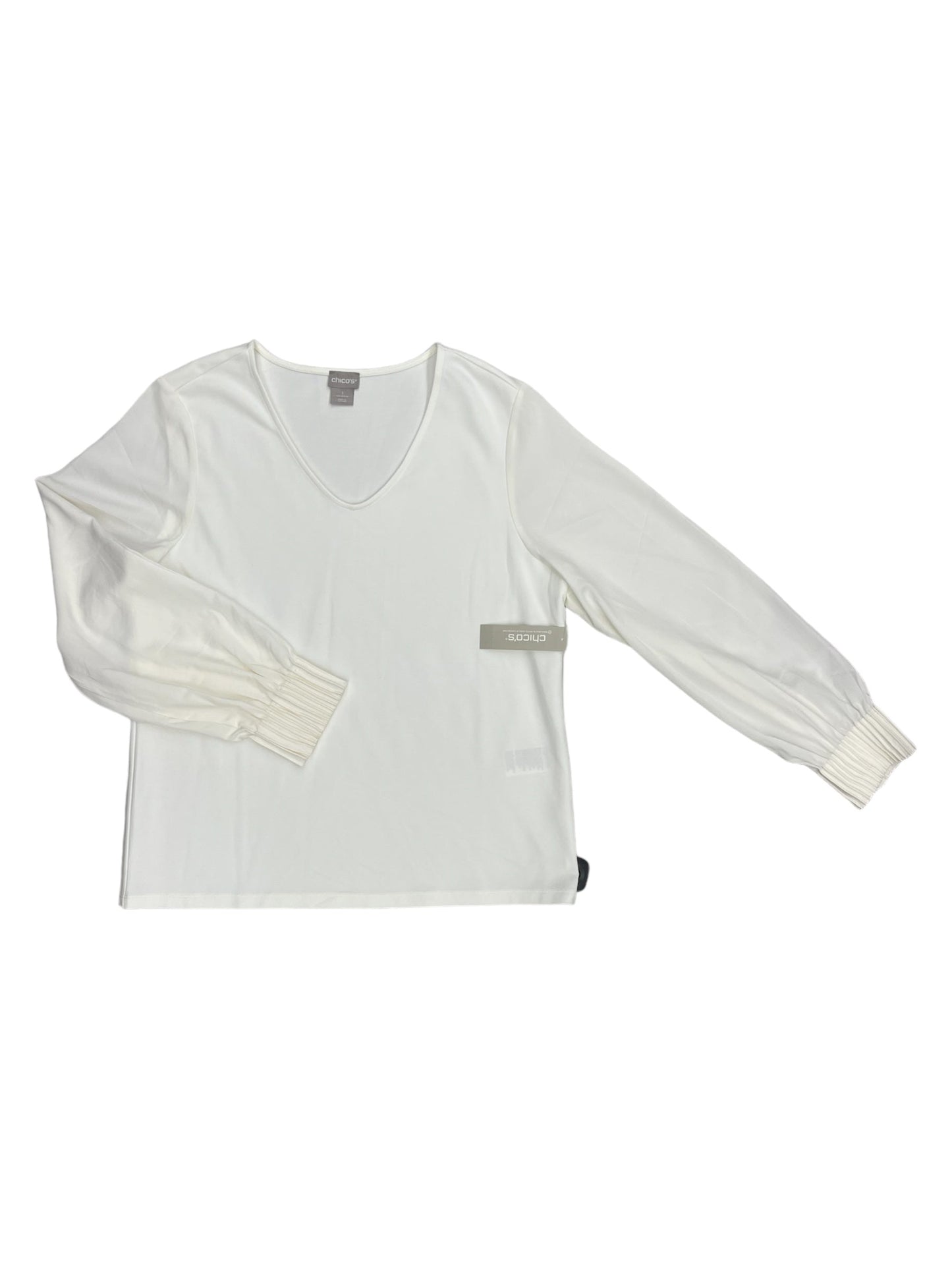 White Top Long Sleeve Chicos, Size M