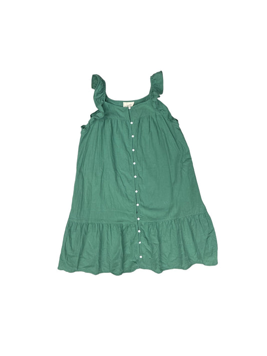 Green Dress Casual Short Universal Thread, Size S