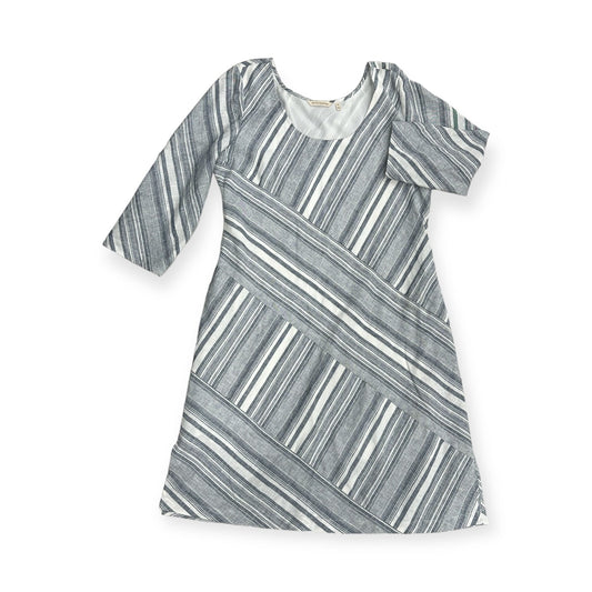 Dress Casual Midi By Soft Surroundings In Blue & White, Size: M