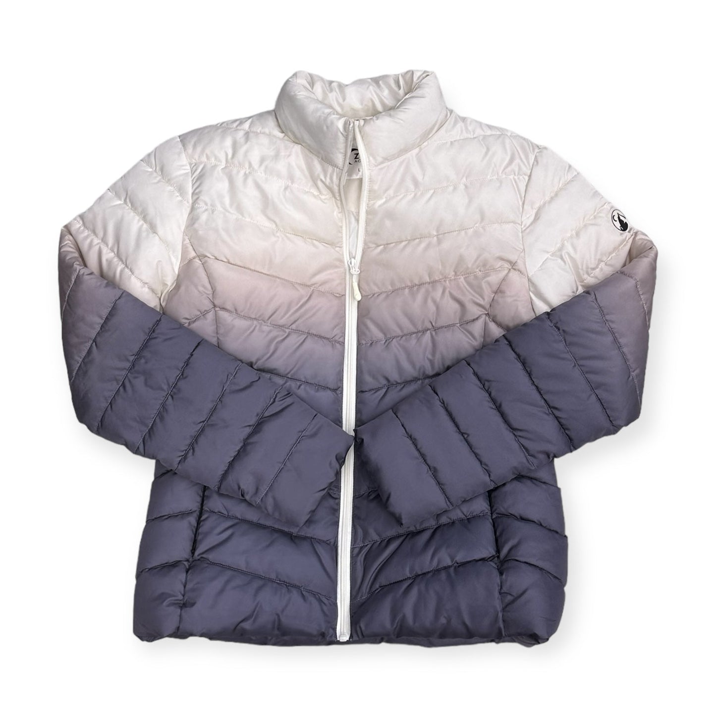 Jacket Puffer & Quilted By Zyia In White, Size: L