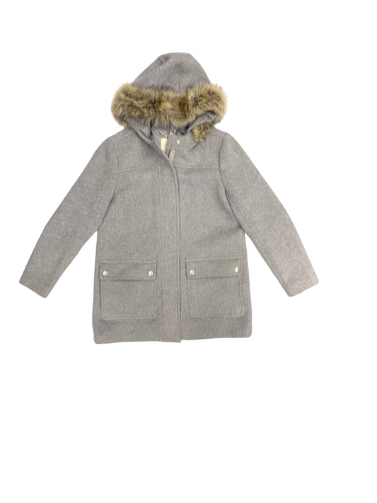 Coat Wool By J. Crew In Grey, Size: 12