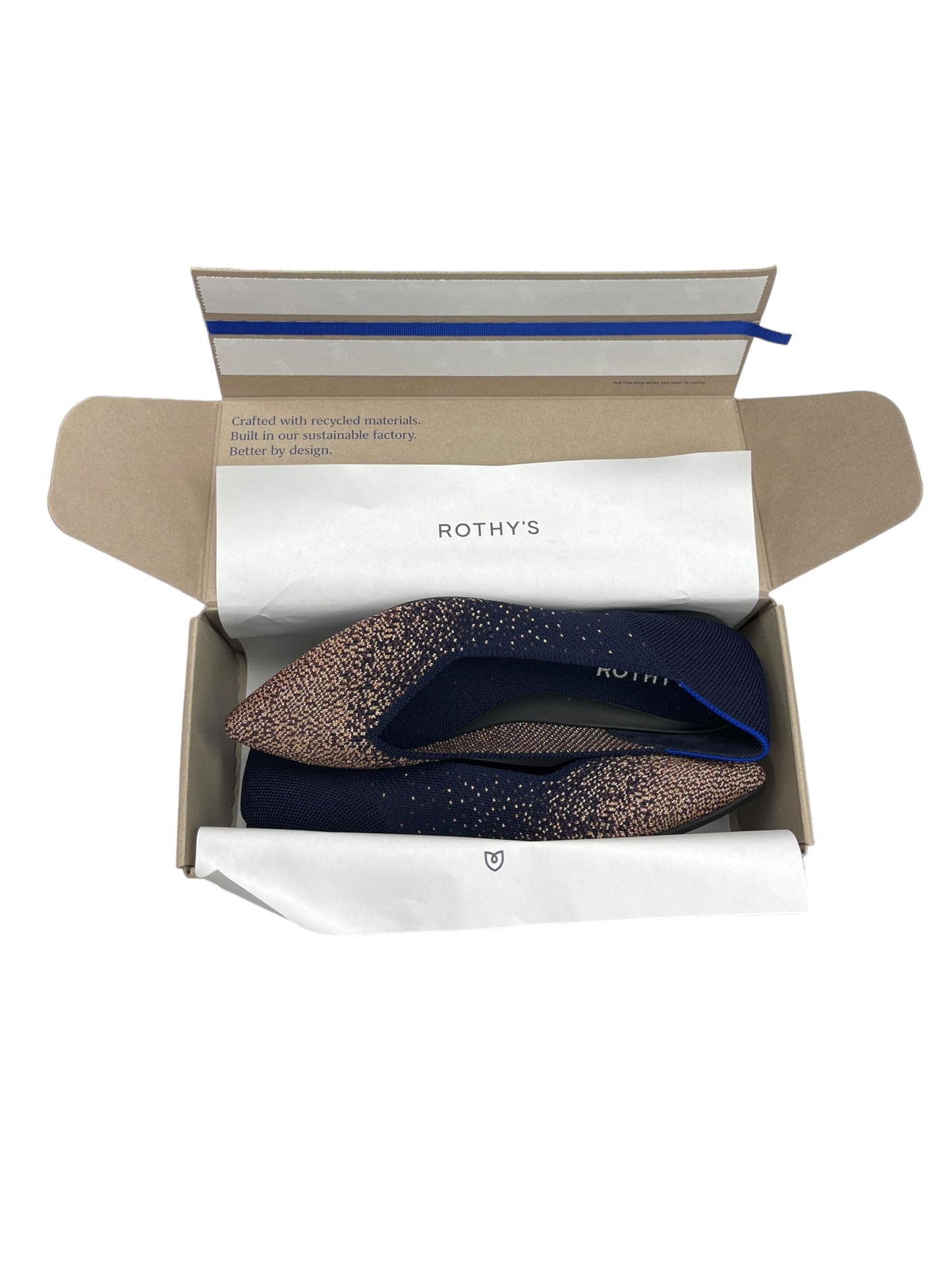 Shoes Flats By Rothys In Navy, Size: 7