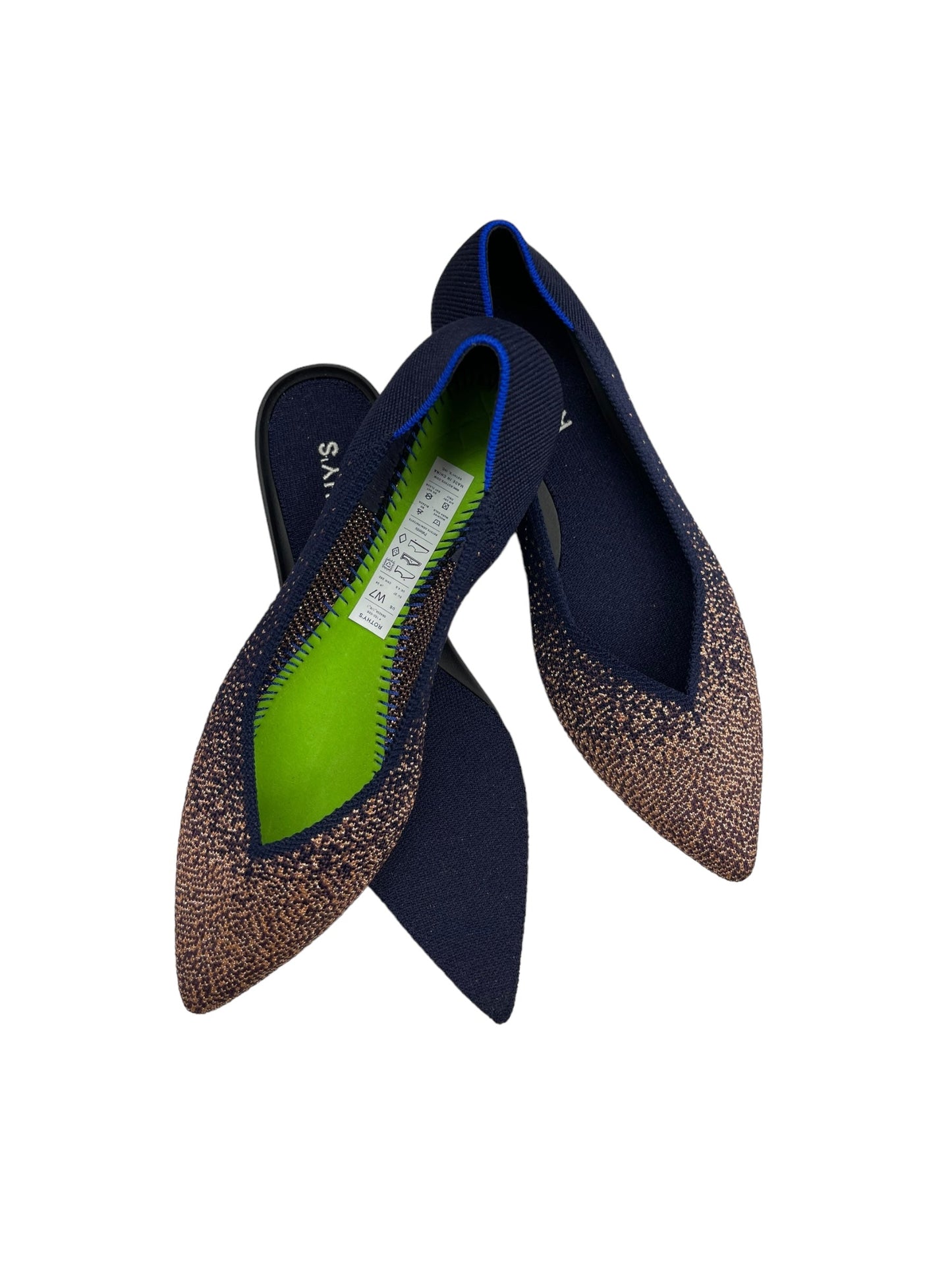 Shoes Flats By Rothys In Navy, Size: 7