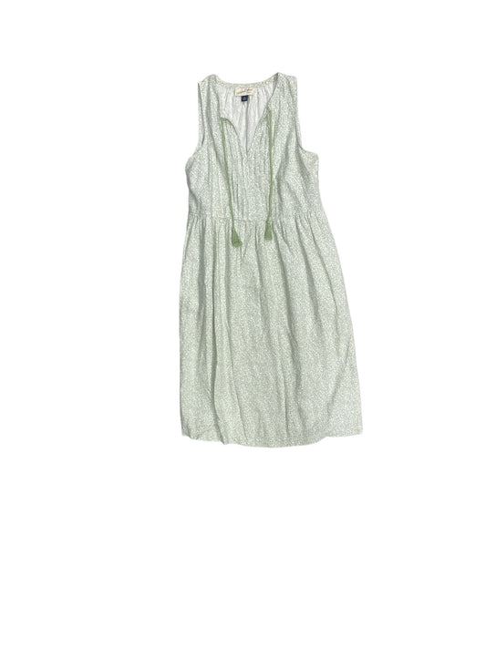 Dress Casual Midi By Universal Thread In Green & White, Size: Xs