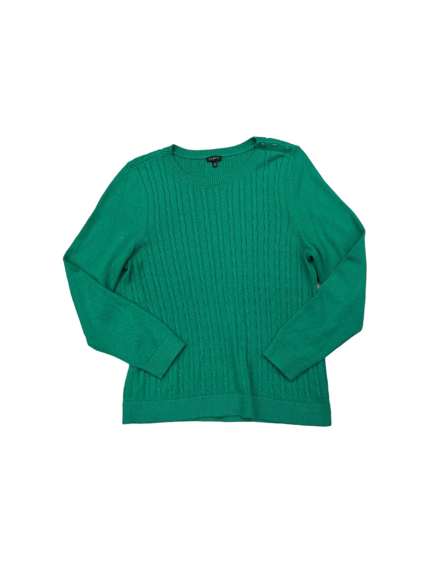 Sweater By Talbots In Green, Size: Xl