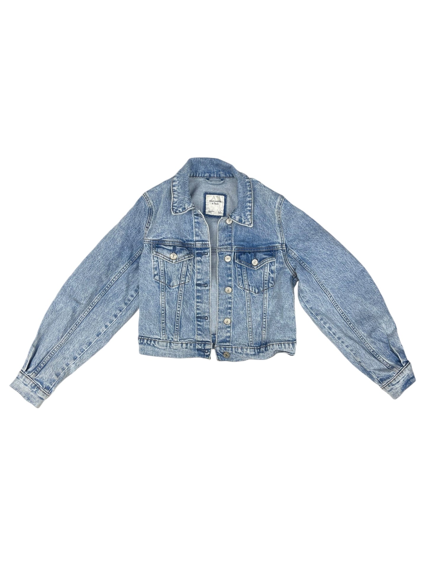 Jacket Denim By Abercrombie And Fitch In Blue, Size: S