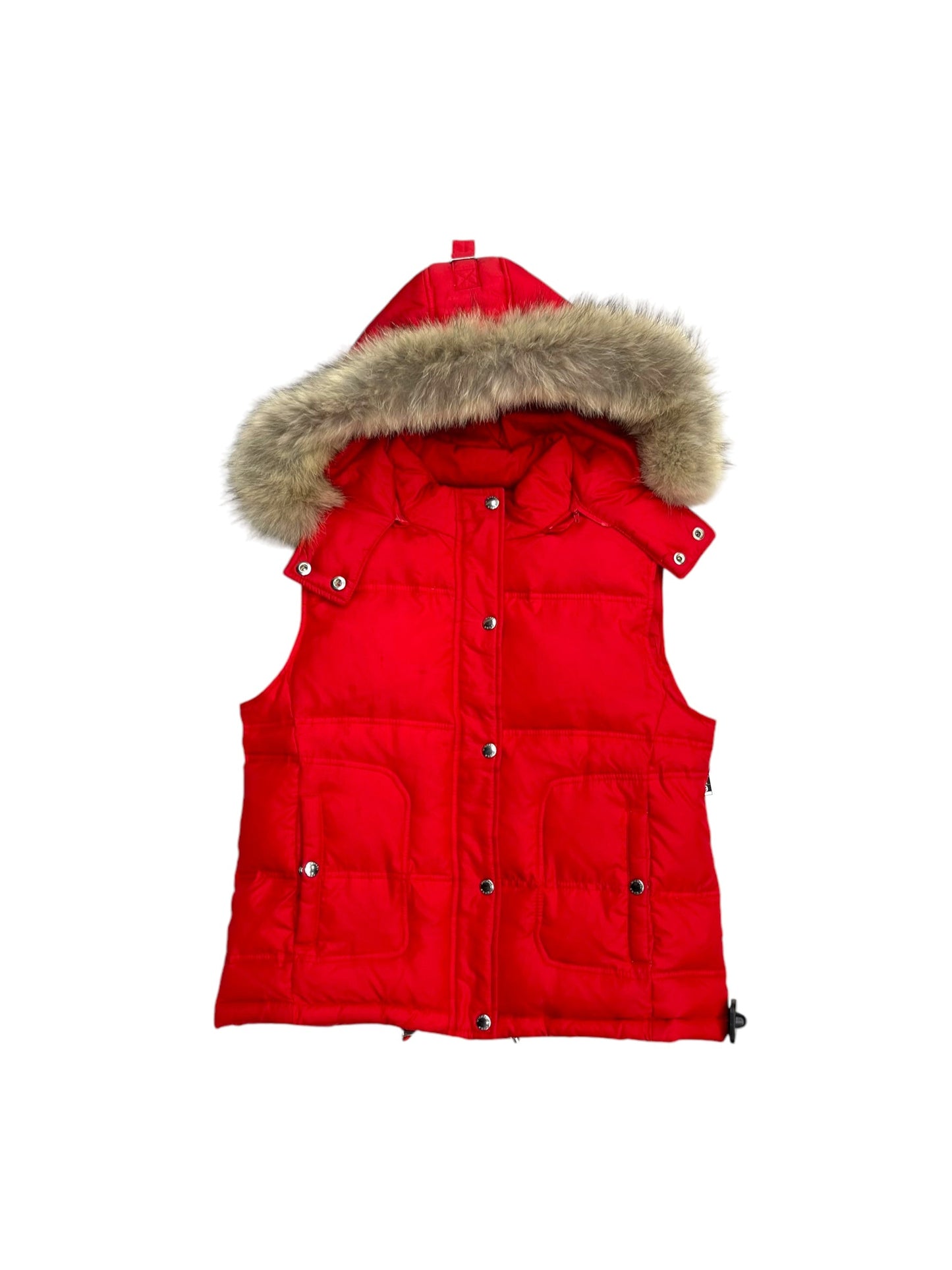 Vest Puffer & Quilted By Michael By Michael Kors In Red, Size: M