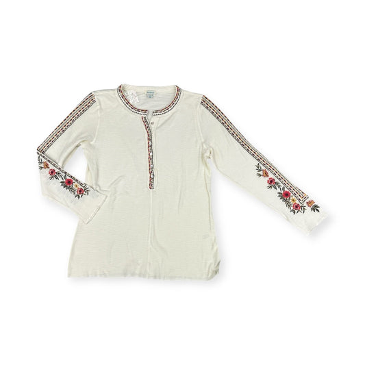 Top Long Sleeve By Sundance In Cream, Size: M