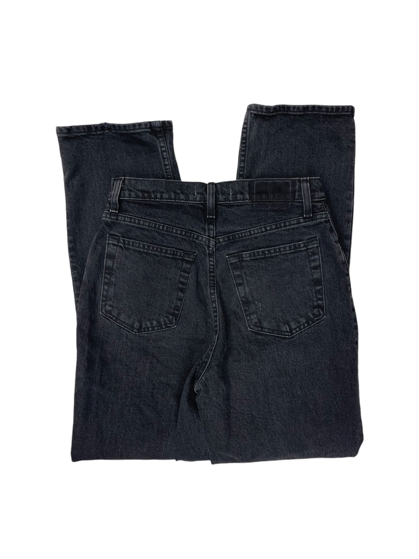 Jeans Straight By Abercrombie And Fitch In Black, Size: 4