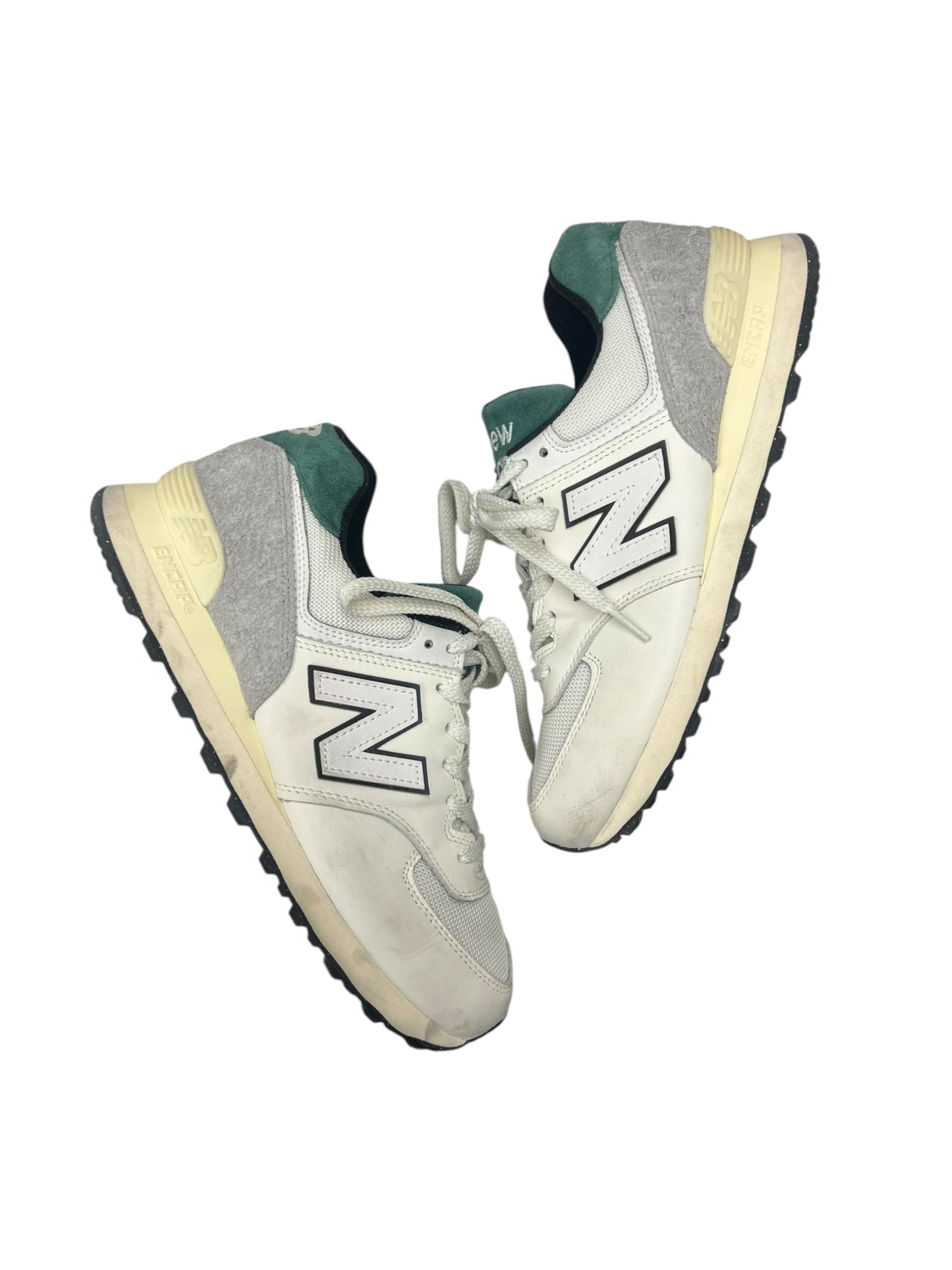 Shoes Sneakers By New Balance In Green & White, Size: 9