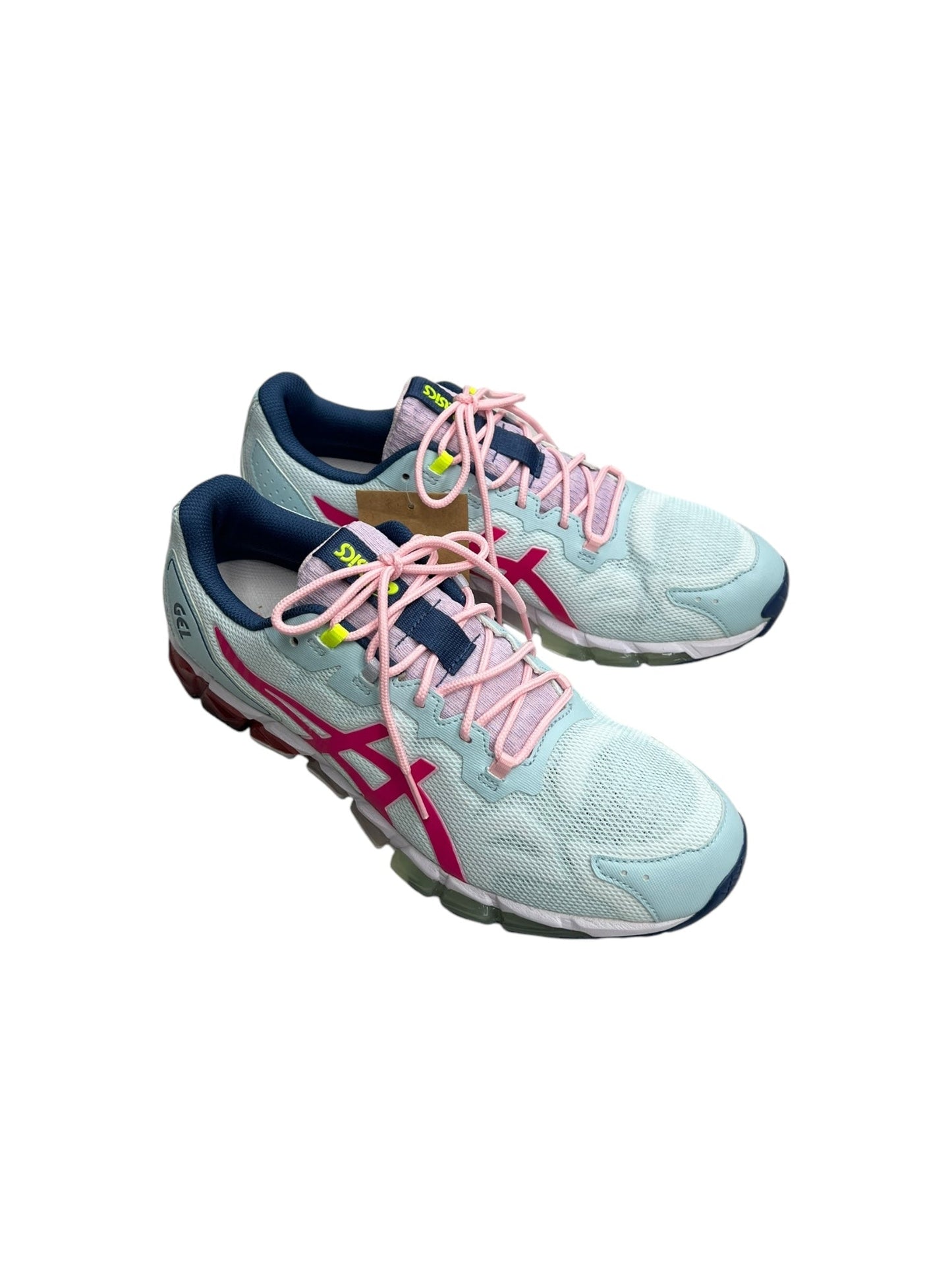 Shoes Sneakers By Asics In Blue & Pink, Size: 11