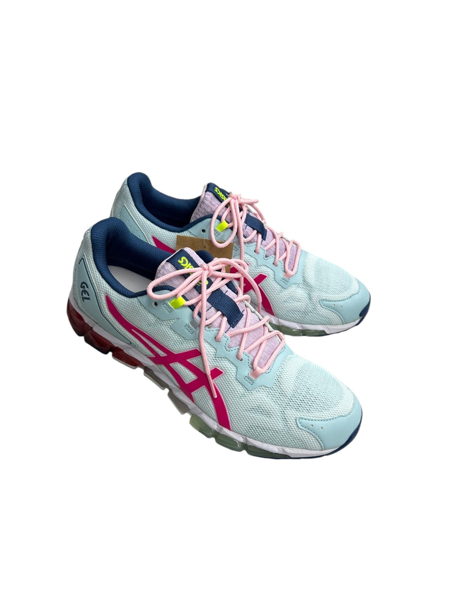 Shoes Sneakers By Asics In Blue & Pink, Size: 11