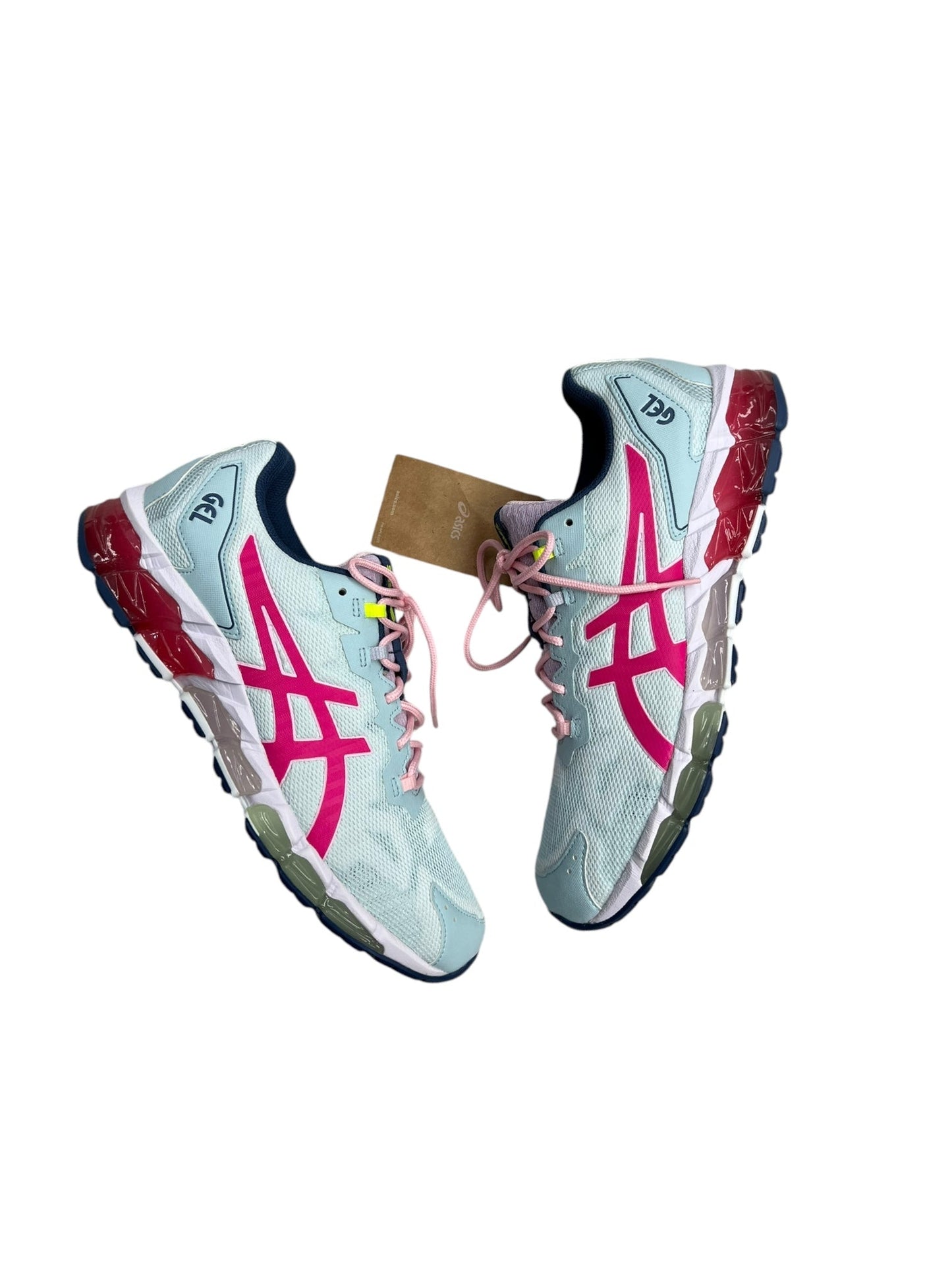 Shoes Sneakers By Asics In Blue & Pink, Size: 11