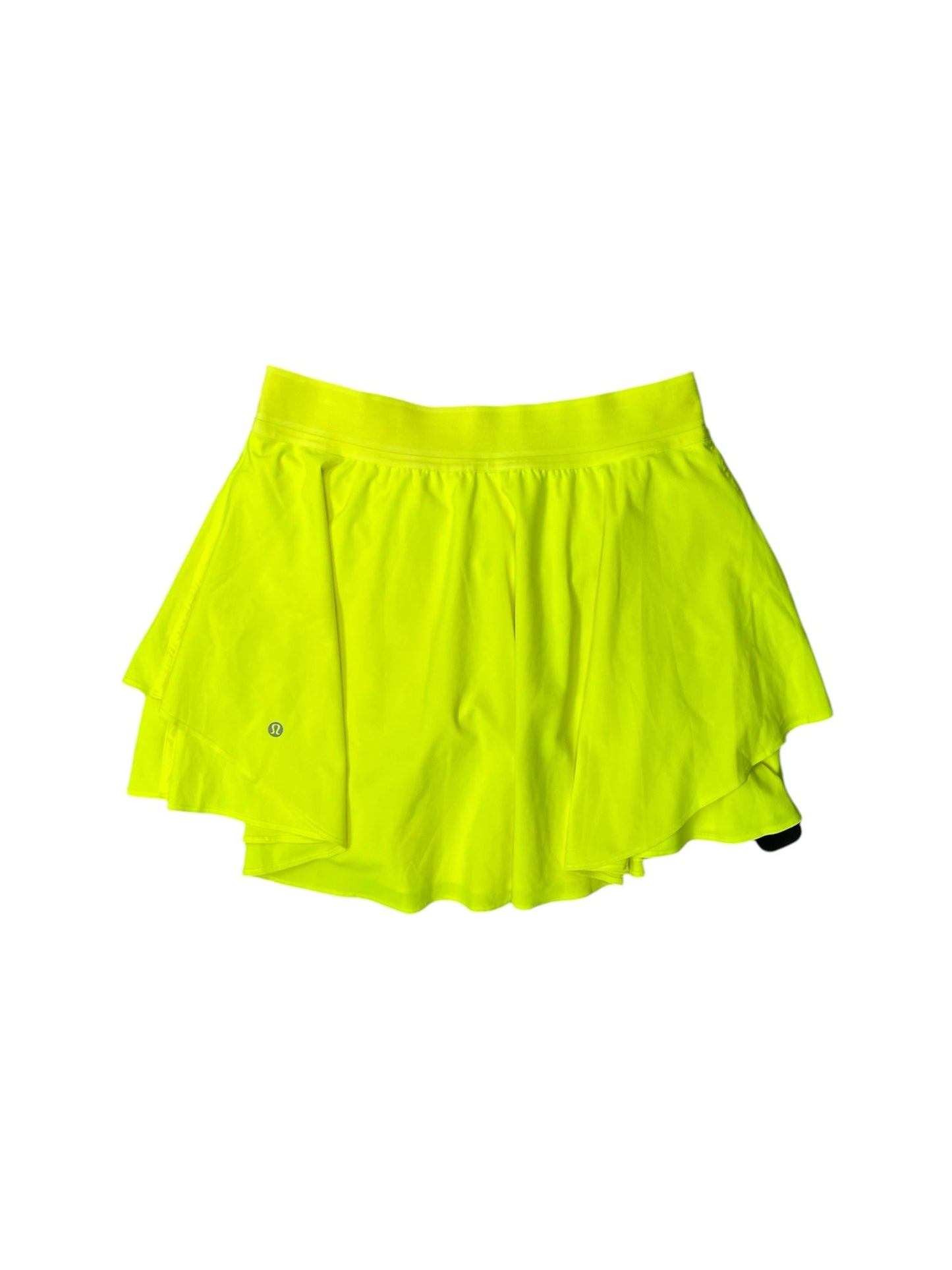 Athletic Skort By Lululemon In Yellow, Size: 10