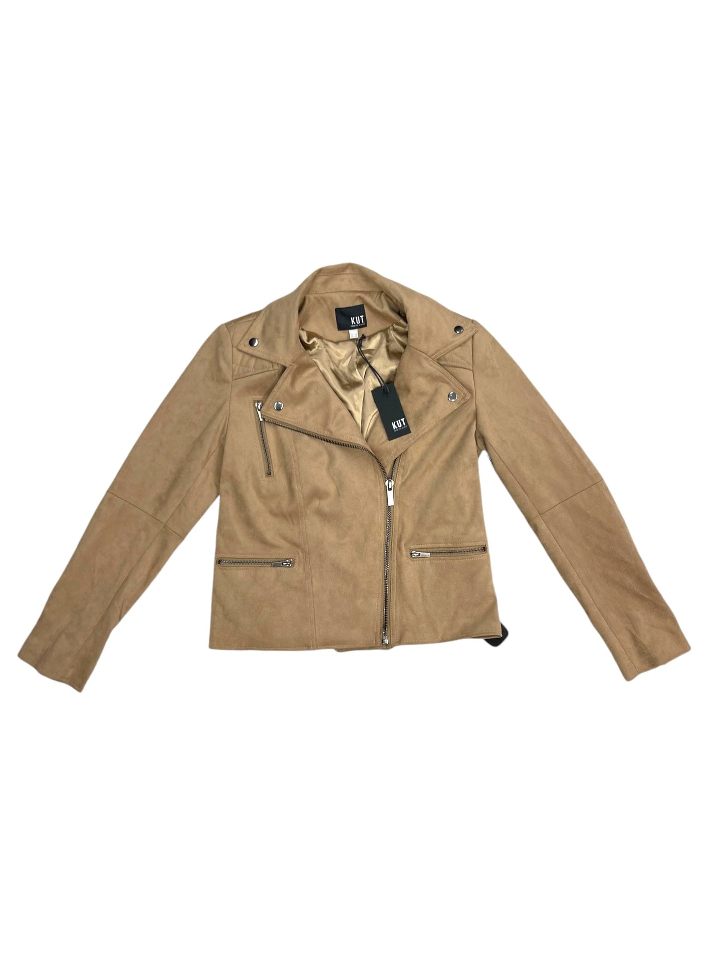 Jacket Moto By Kut In Brown, Size: M