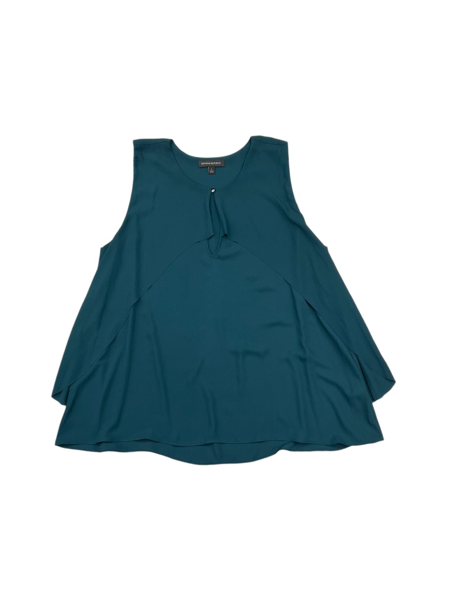 Top Sleeveless By Banana Republic In Green, Size: L