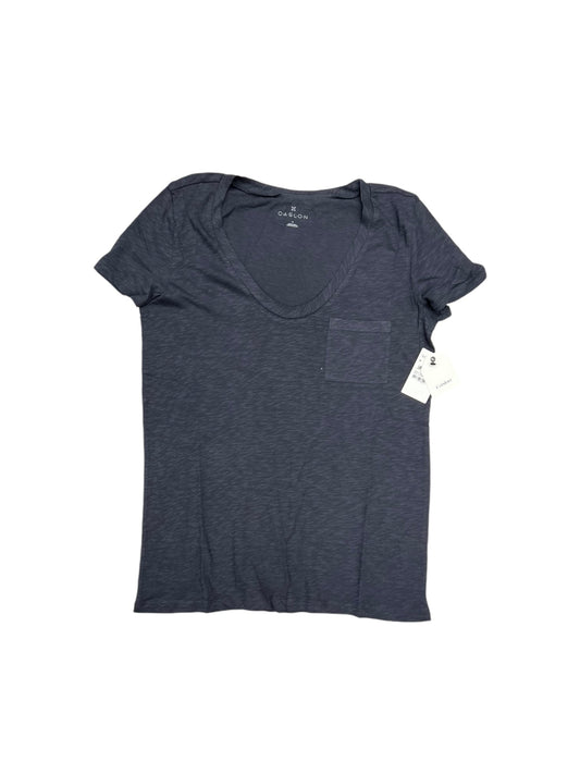 Top Short Sleeve By Caslon In Grey, Size: M