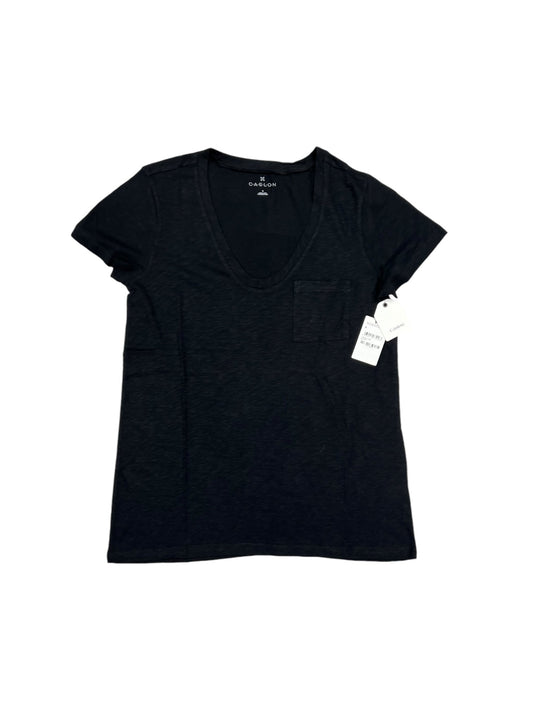 Top Short Sleeve By Caslon In Black, Size: M