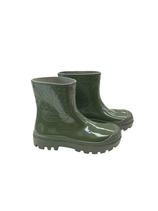 Boots Designer By Coach In Green, Size: 8