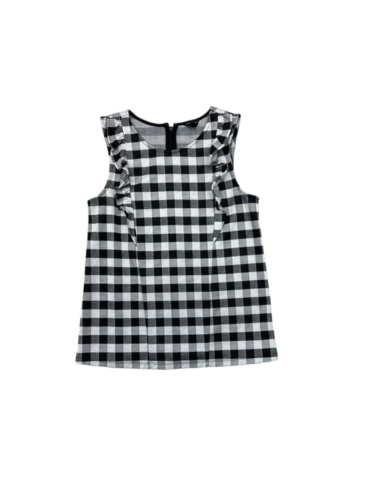 Top Sleeveless By Ann Taylor In Black & White, Size: Xs