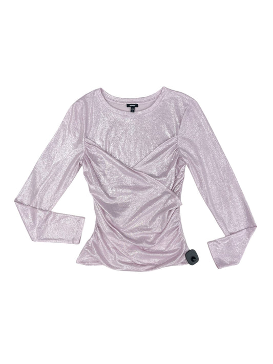 Top Long Sleeve By Express In Pink, Size: S