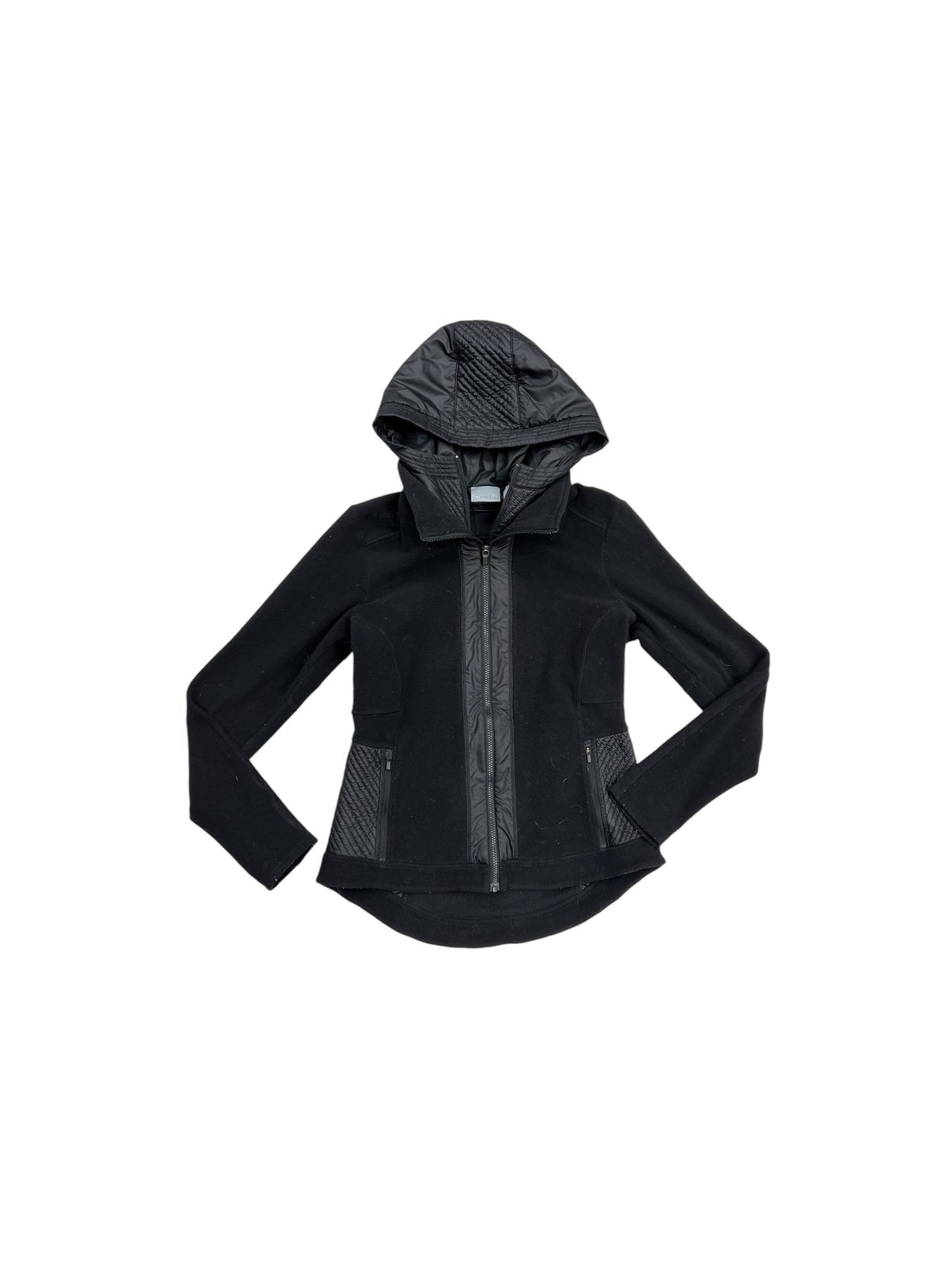 Jacket Fleece By Athleta In Black, Size: M