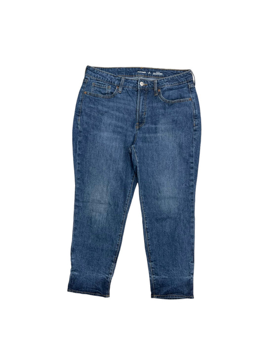 Jeans Straight By Old Navy In Blue Denim, Size: 12p