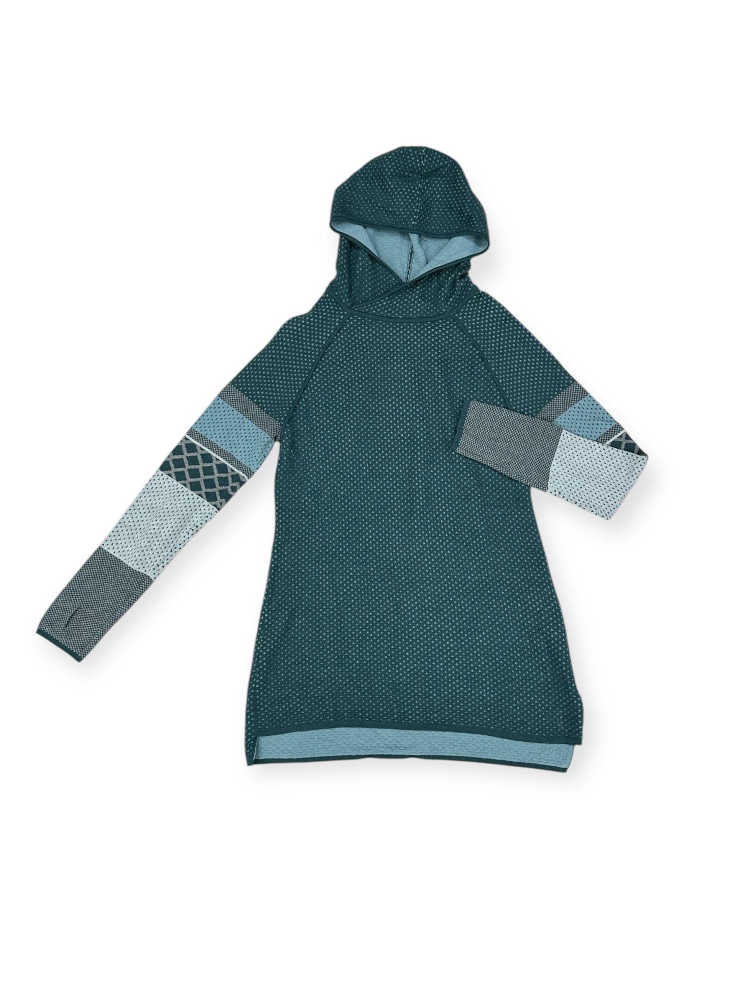 Sweatshirt Hoodie By Clothes Mentor In Teal, Size: L