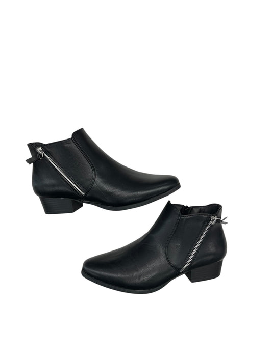 Boots Ankle Heels By Croft And Barrow In Black, Size: 7.5