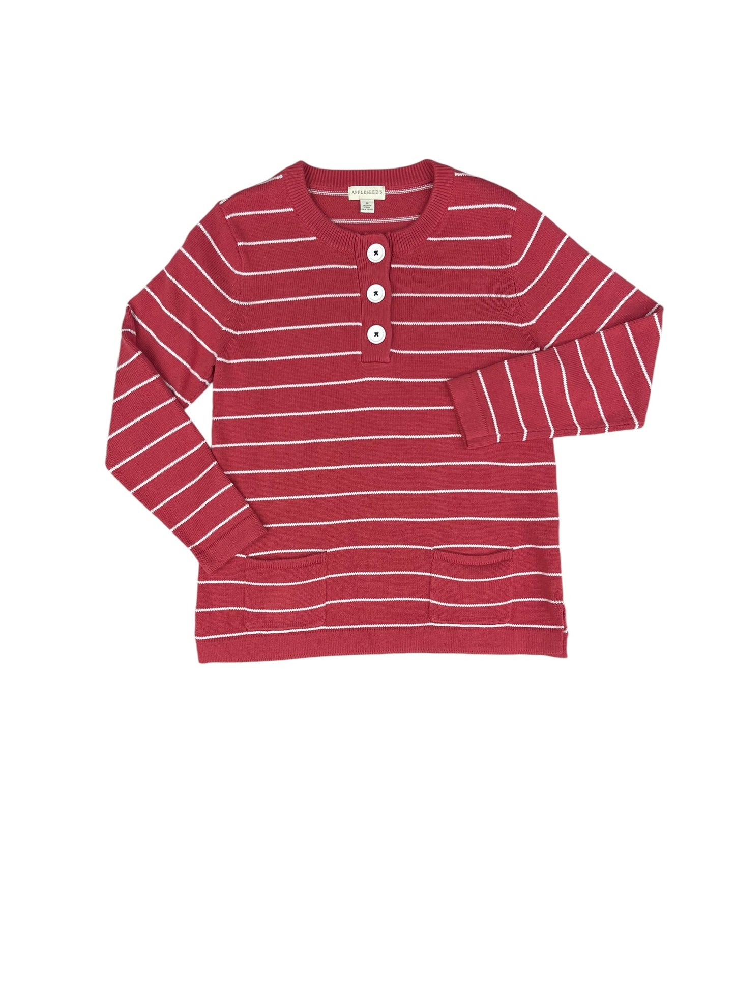 Sweater By Appleseeds In Pink, Size: M