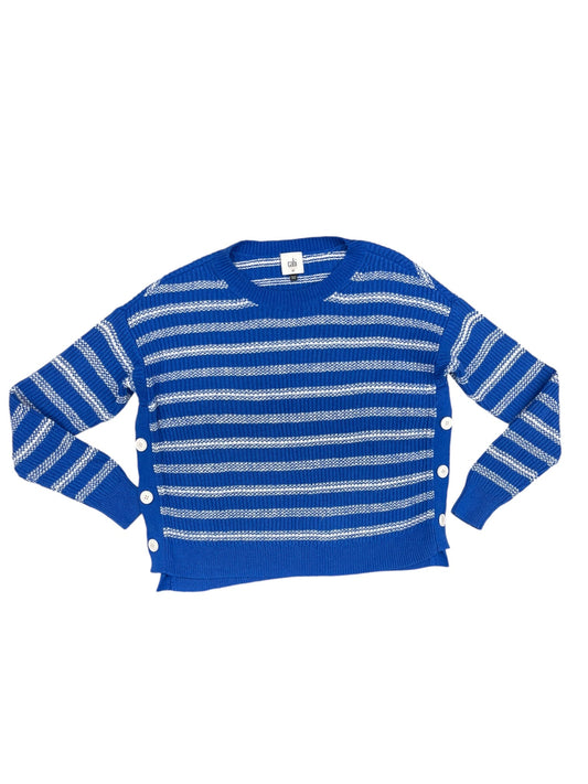 Sweater By Cabi In Blue & White, Size: Xs