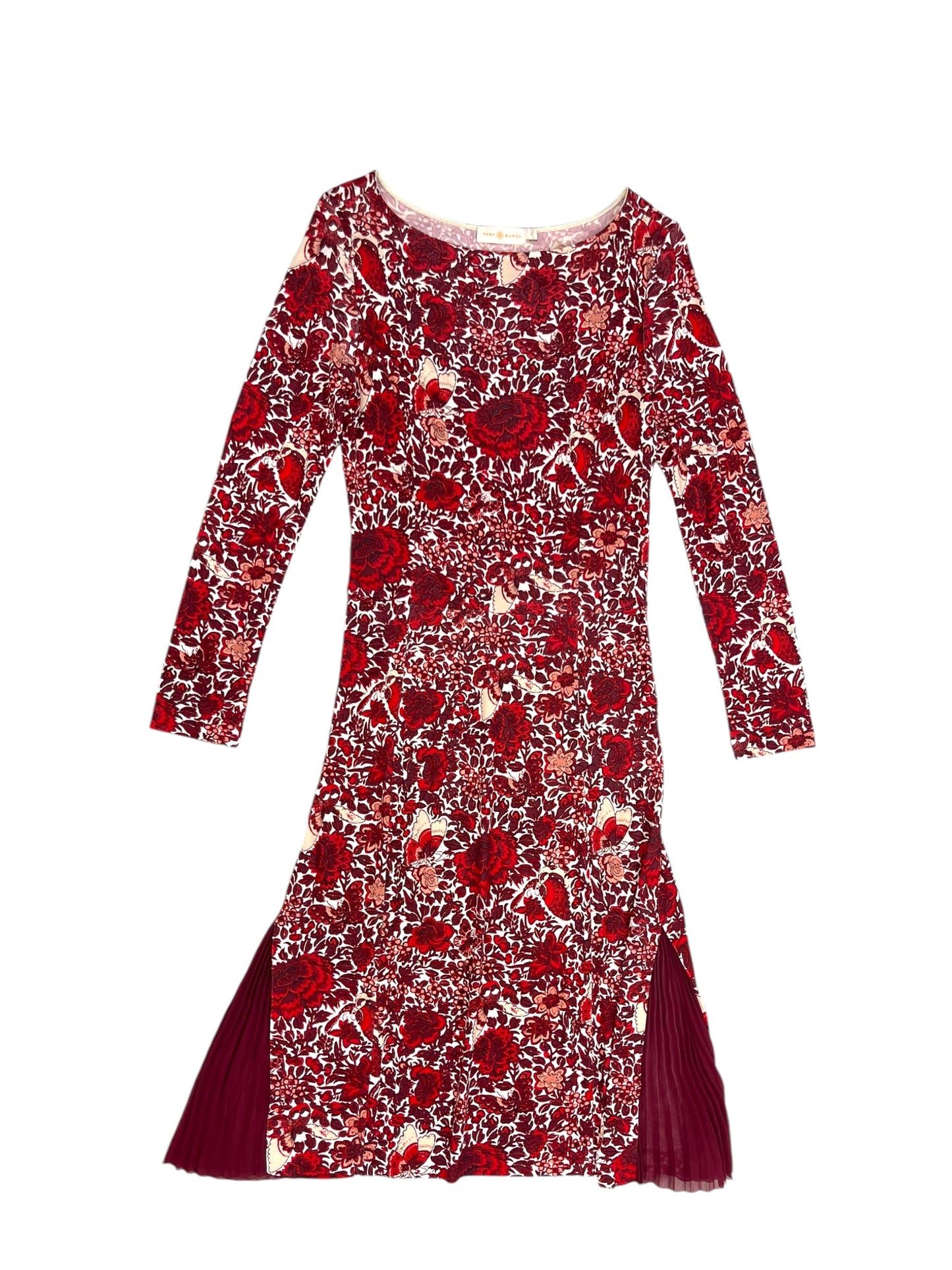 Dress Designer By Tory Burch In Red & White, Size: S