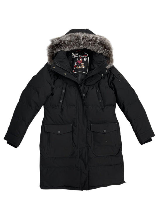 Coat Luxury Designer By Moose Knuckles Canada In Black, Size: Xl