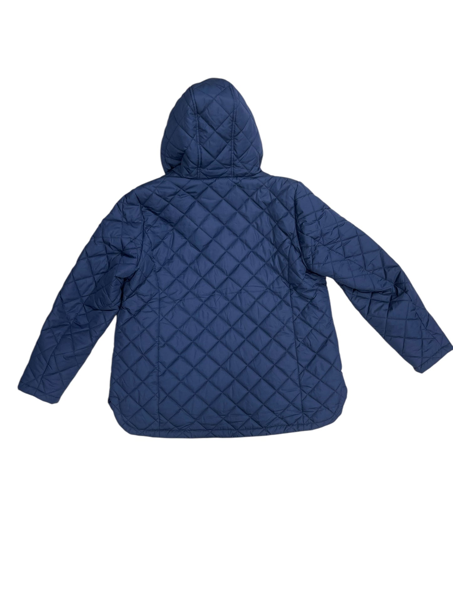 Jacket Puffer & Quilted By Lands End In Navy, Size: L