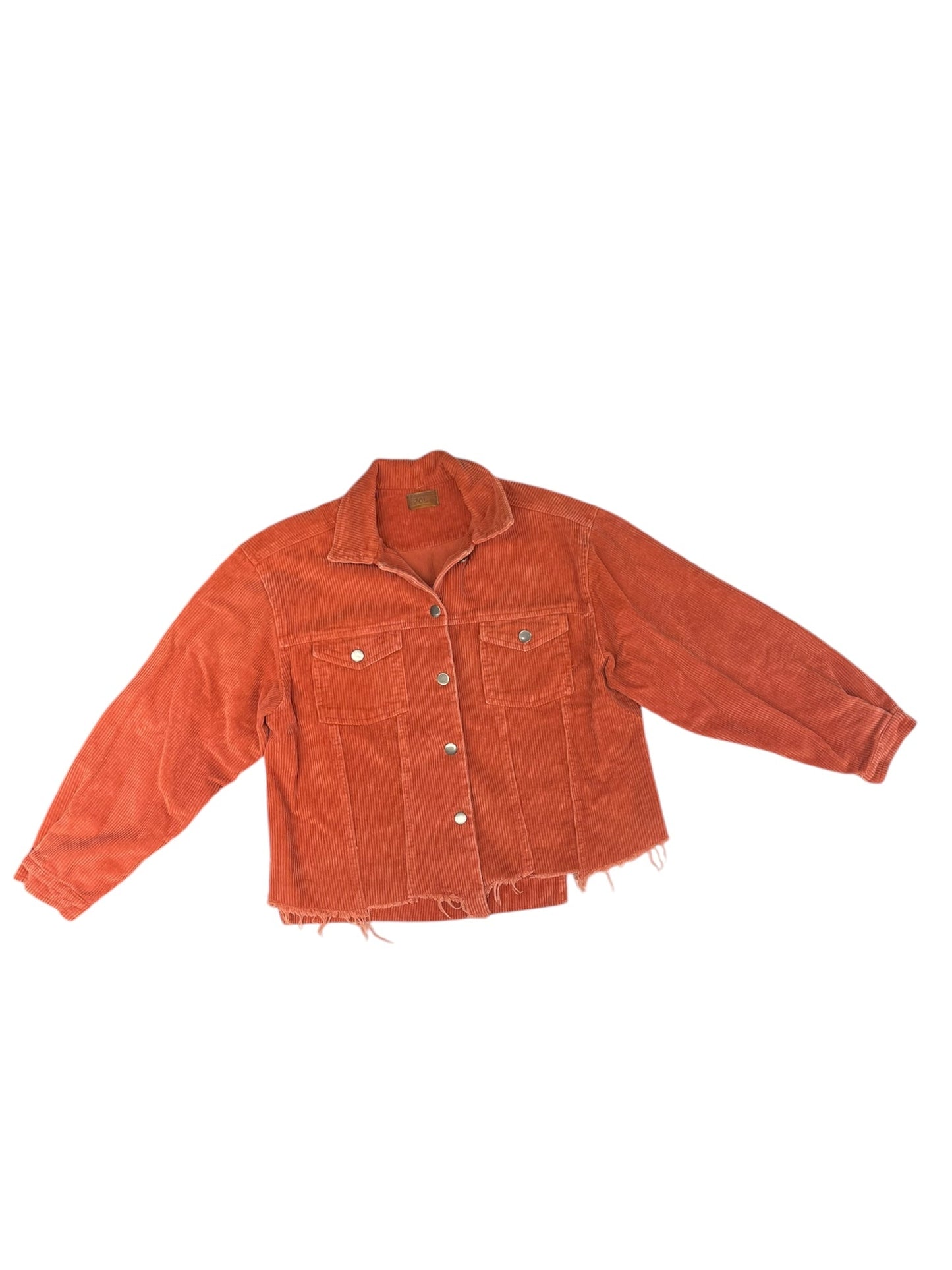 Jacket Denim By Pol In Orange, Size: S