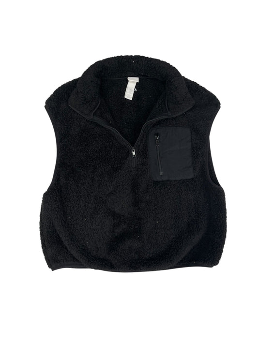 Vest Faux Fur & Sherpa By H&m In Black, Size: S