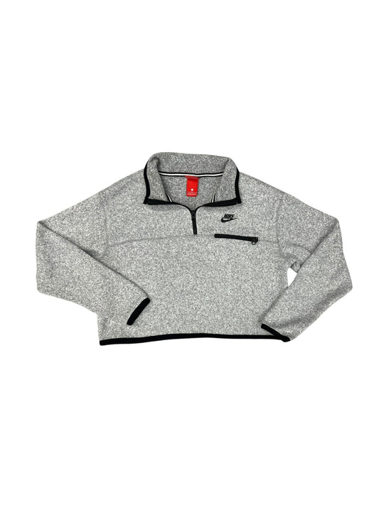 Athletic Sweatshirt Crewneck By Nike Apparel In Grey, Size: L