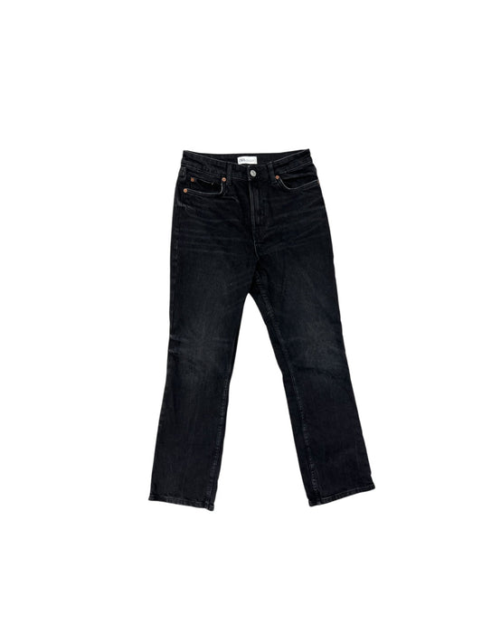 Jeans Straight By Zara In Black, Size: 6