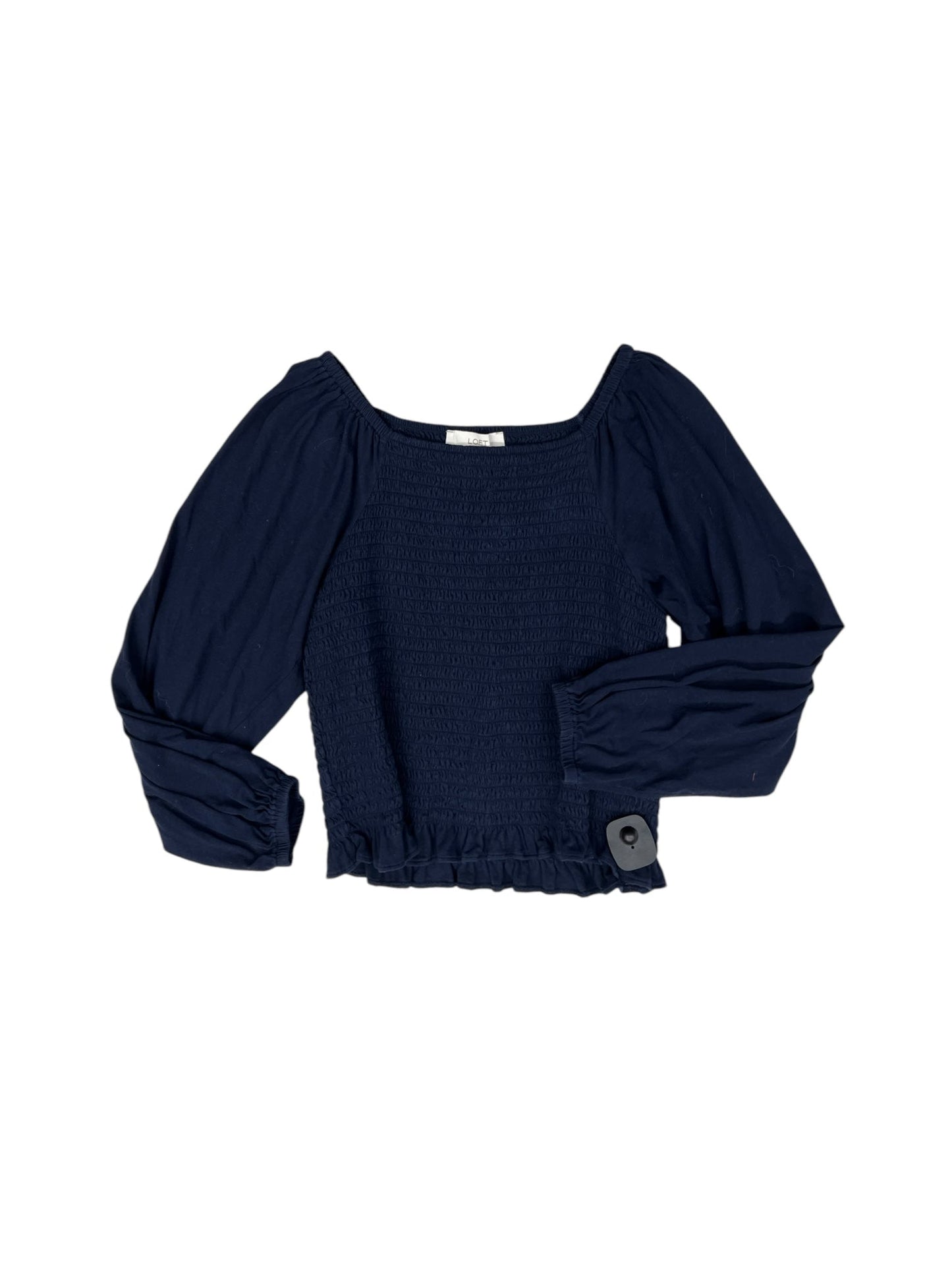 Top Long Sleeve By Loft In Navy, Size: L