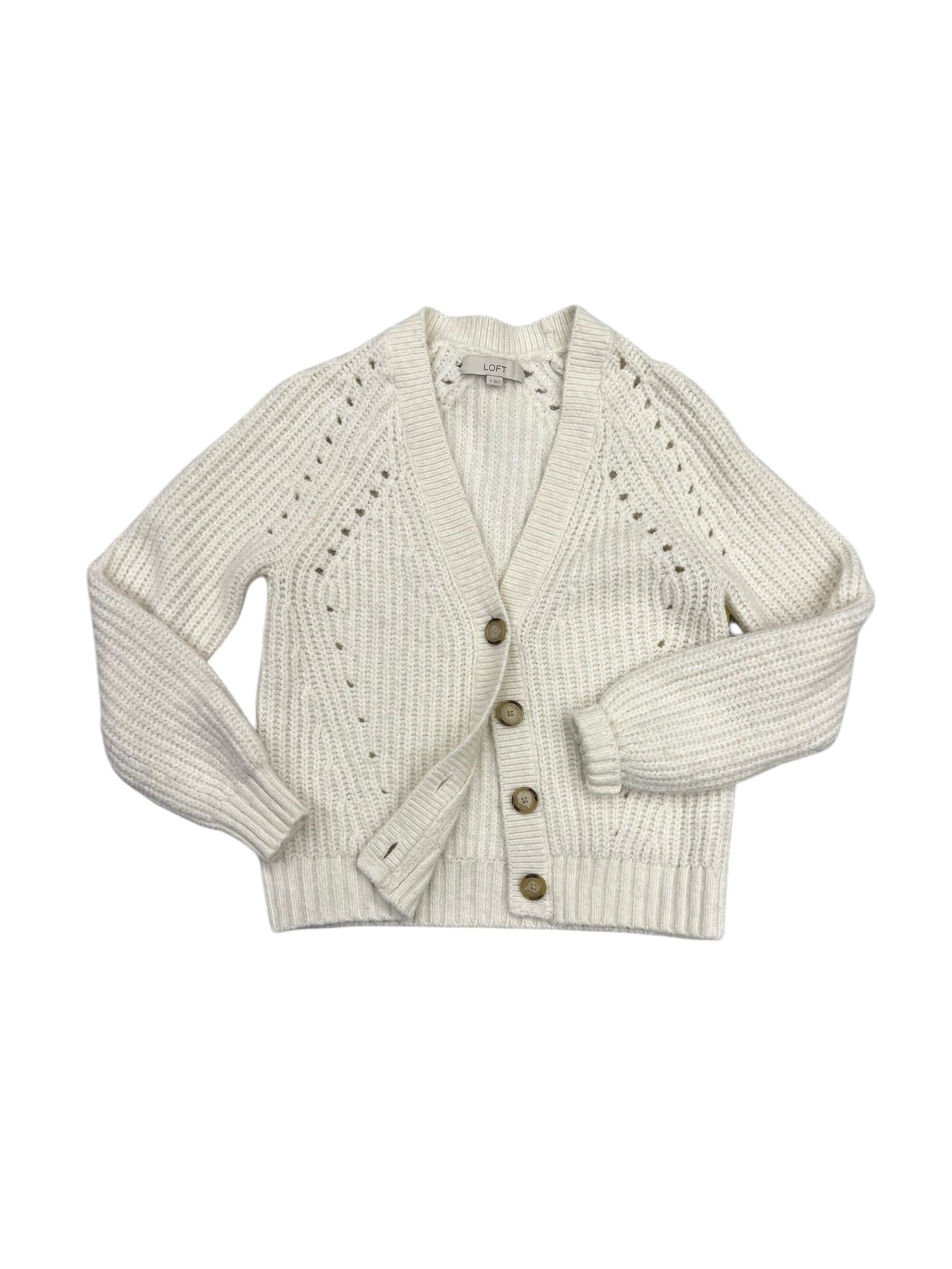 Cardigan By Loft In White, Size: S