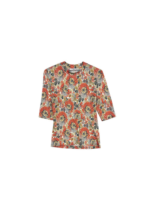 Top Short Sleeve By ROSETTA GETTY In Orange, Size: S